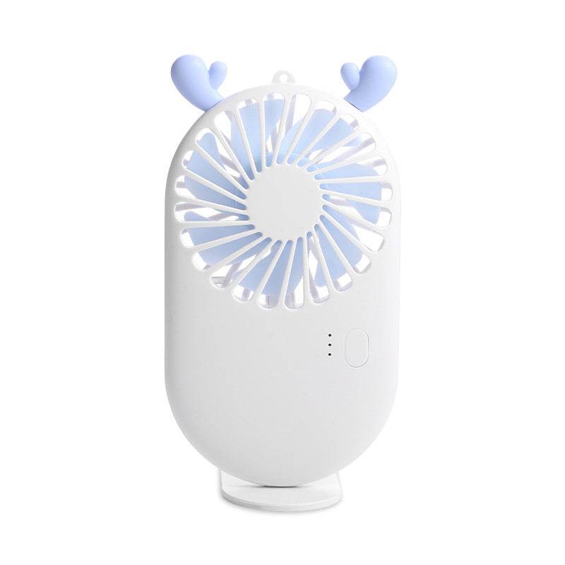 Summer 1pc Cute Portable Mini Fan Handheld USB Chargeable Desktop Fans 3 Mode Adjustable Summer Cooler For Outdoor Travel Office - Mubimart