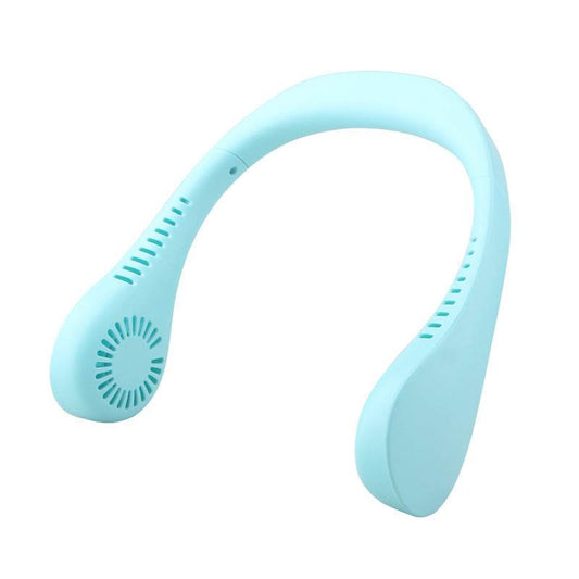 Summer Air Cooling Neck Fan USB Portable Hanging Neck Fan 2 in 1 Air Cooler Mini Electric Air Conditioner - Mubimart