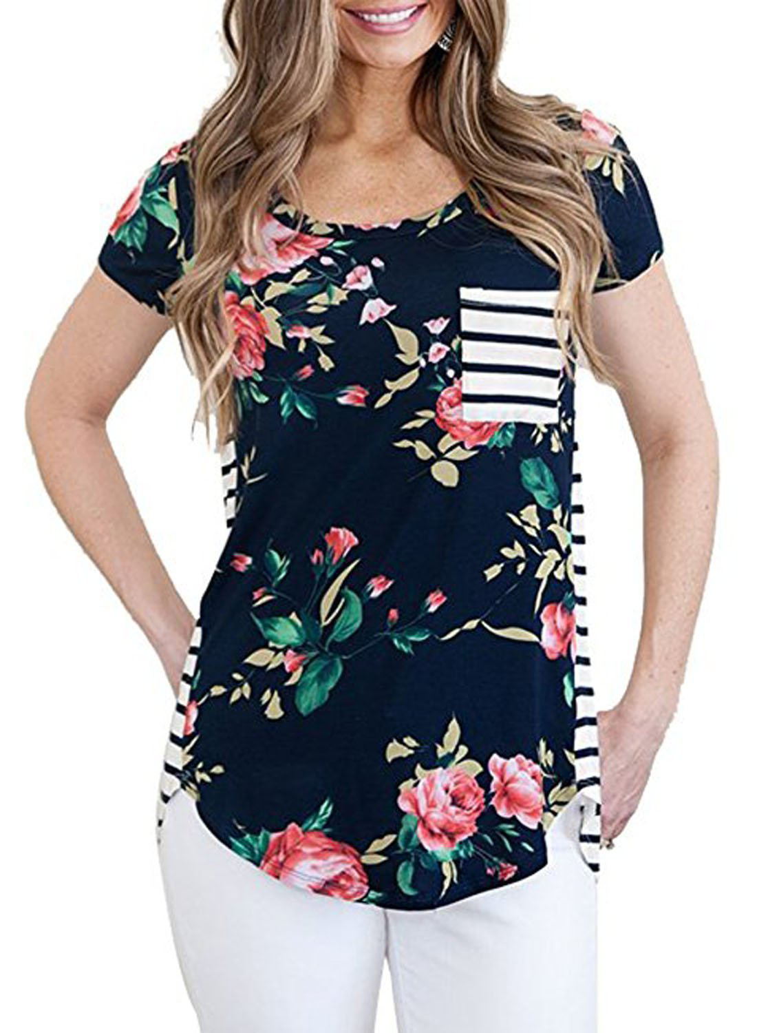 Summer Breastfeeding Tops Maternity Clothes - Mubimart -  