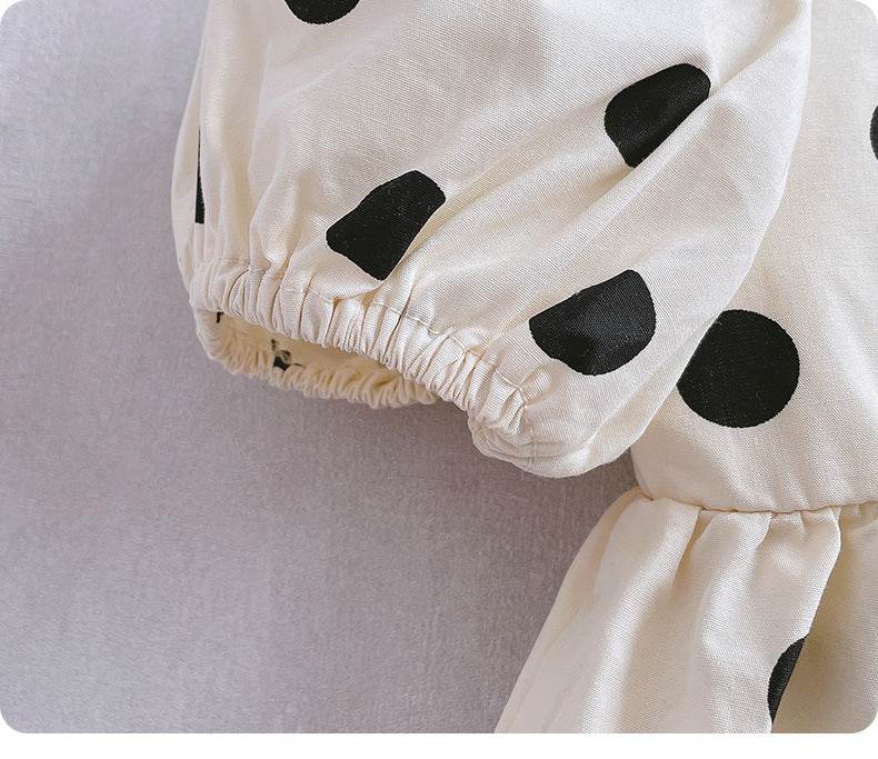 Summer Cute Bag Fart Clothes Pure Cotton Super Western-style Baby Girl Princess Romper - Mubimart