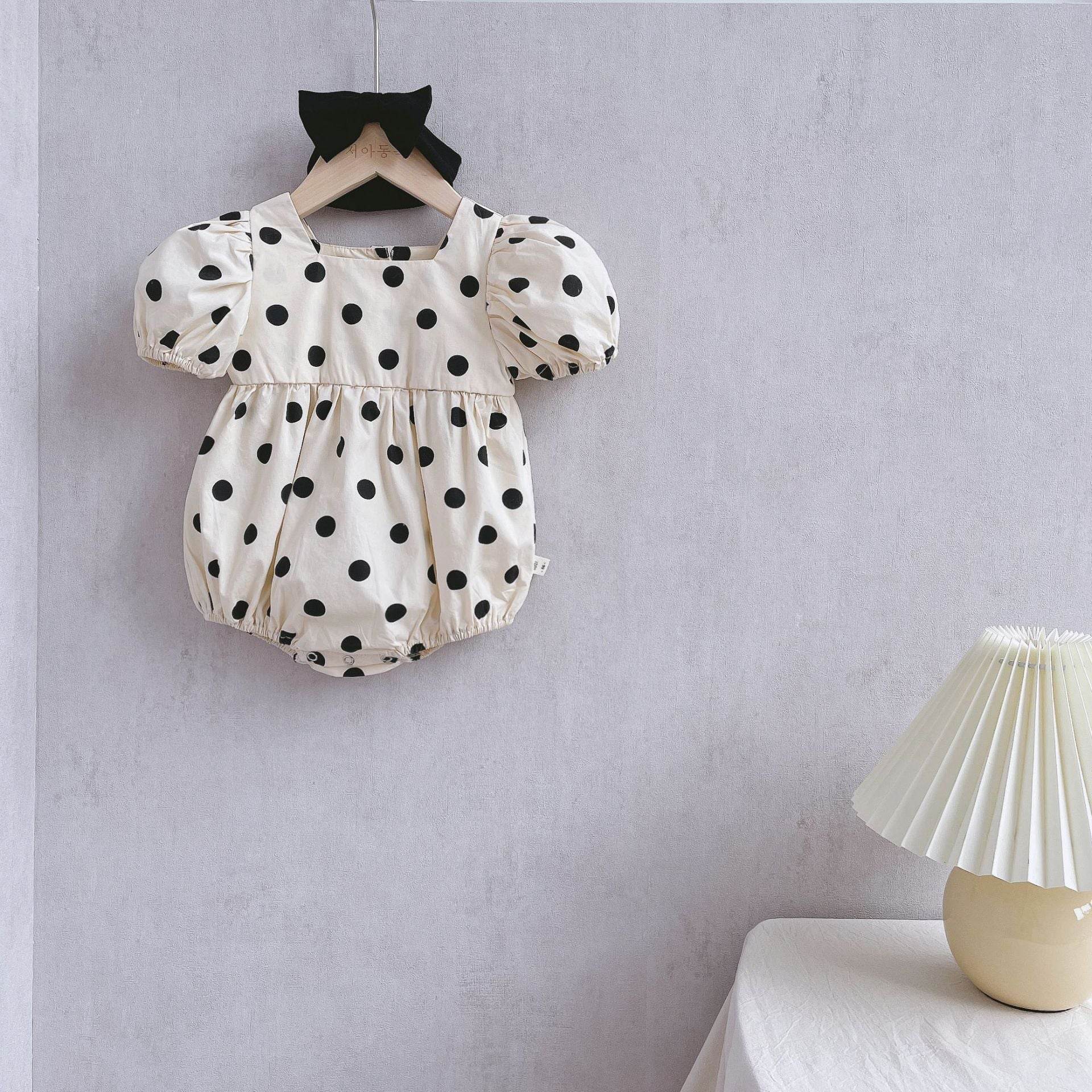 Summer Cute Bag Fart Clothes Pure Cotton Super Western-style Baby Girl Princess Romper - Mubimart