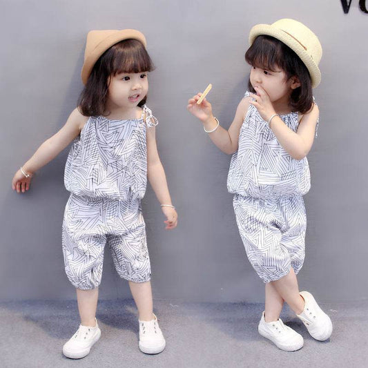 Summer Girl Camisole Kids Two Piece Set - Mubimart