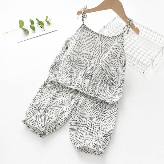 Summer Girl Camisole Kids Two Piece Set - Mubimart