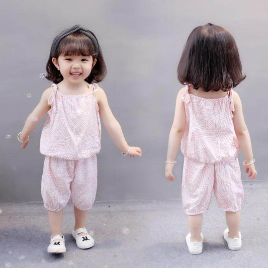 Summer Girl Camisole Kids Two Piece Set - Mubimart