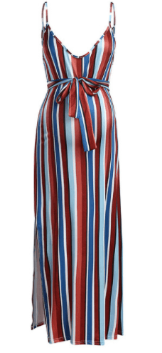 Summer Long Maxi Maternity Dresses - Mubimart