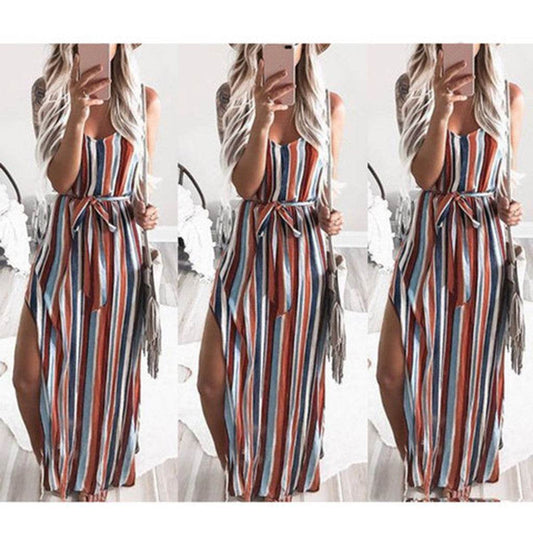 Summer Long Maxi Maternity Dresses - Mubimart
