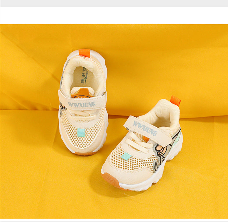 Summer New 1-2 Years Old Baby Sports Shoes Baby Functional Shoes Men and Women Mesh Breathable Children's Shoes - Mubimart -  