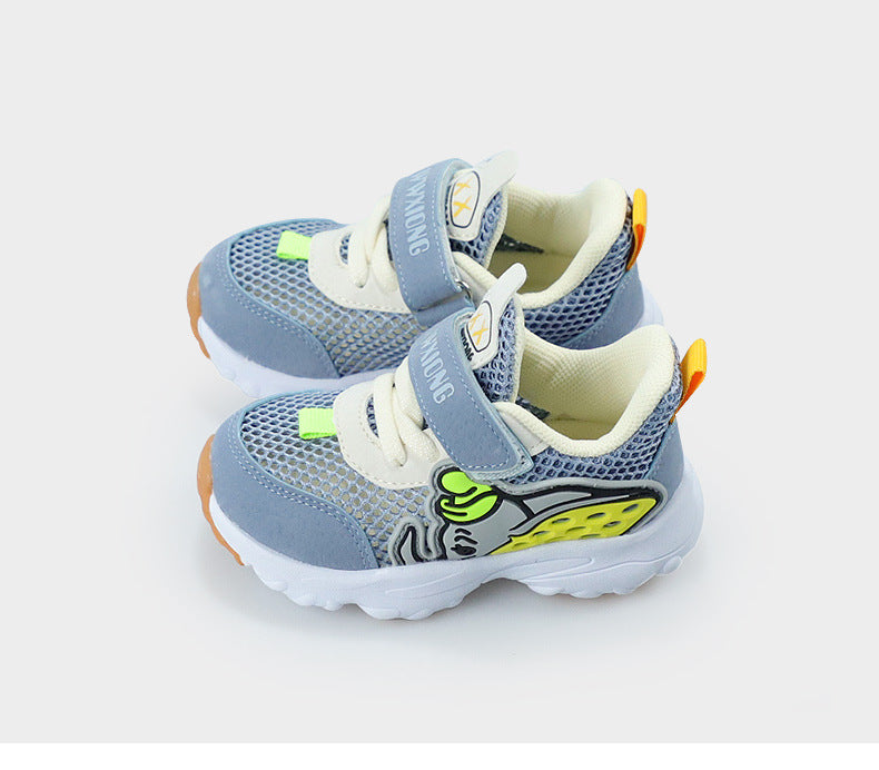 Summer New 1-2 Years Old Baby Sports Shoes Baby Functional Shoes Men and Women Mesh Breathable Children's Shoes - Mubimart -  