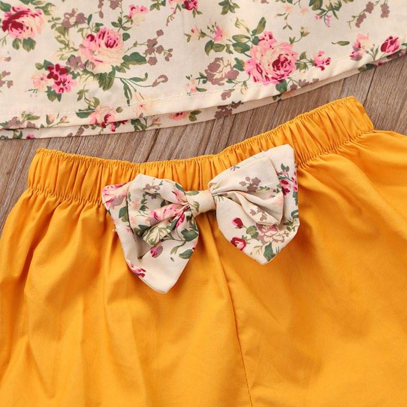Summer Newborn Baby Girl Clothes Shorts Outfits - Mubimart