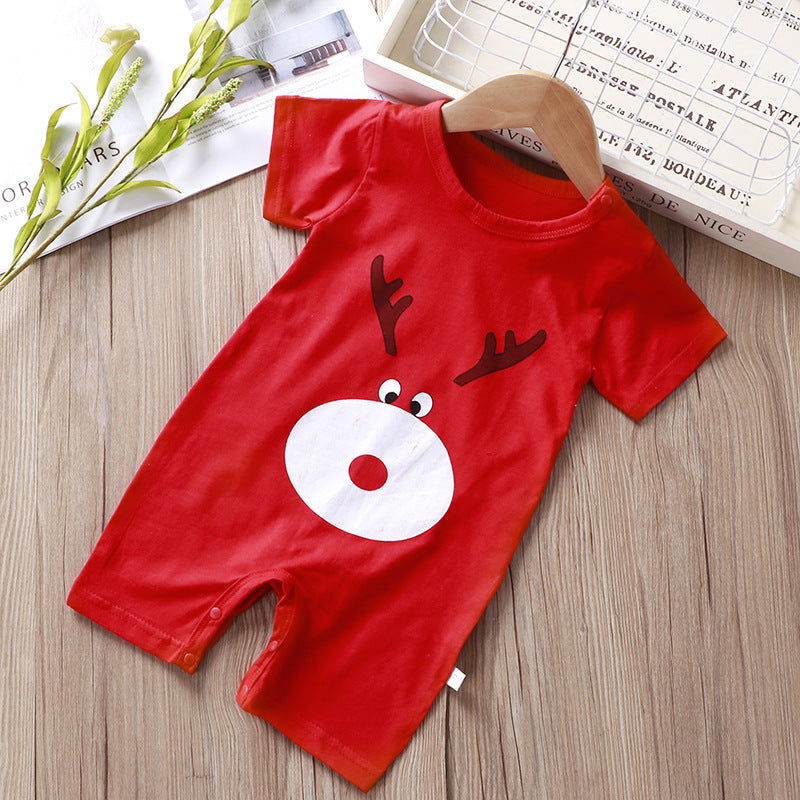 Summer One-Piece Baby Boy Short-Sleeved Cute Romper - Mubimart -  