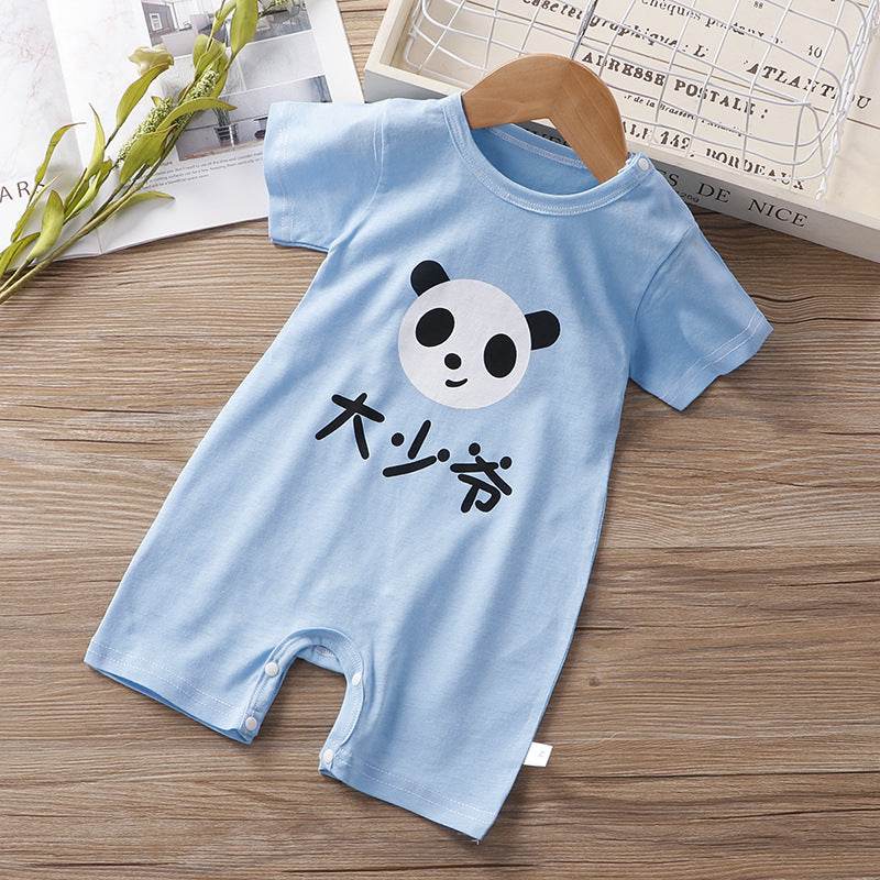 Summer One-Piece Baby Boy Short-Sleeved Cute Romper - Mubimart