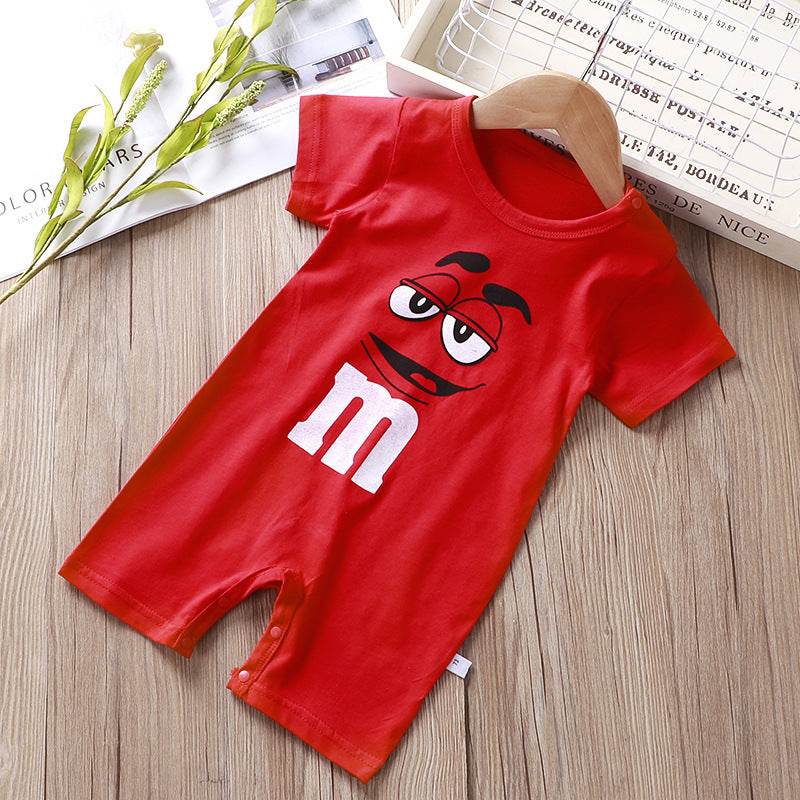 Summer One-Piece Baby Boy Short-Sleeved Cute Romper - Mubimart