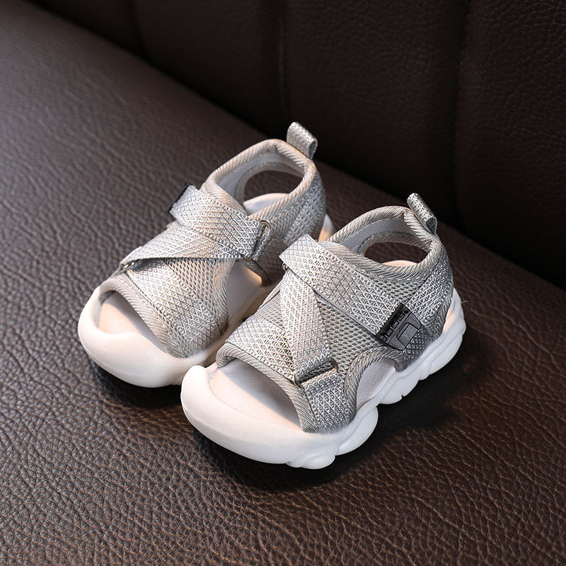 Summer Sandals 0-3 Years Old Baby Baotou Baby Soft-Soled Toddler Shoes Non-Slip - Mubimart -  