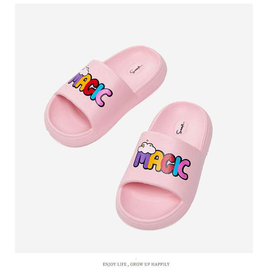 Summer Slippers Little Girl Fashion Non-slip Soft-soled Shoes - Mubimart
