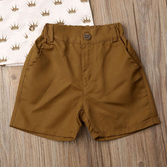 Summer boy T-shirt Shorts Kids Sets - Mubimart -  