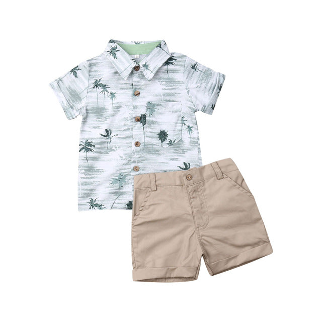 Summer boy T-shirt Shorts Kids Sets - Mubimart -  