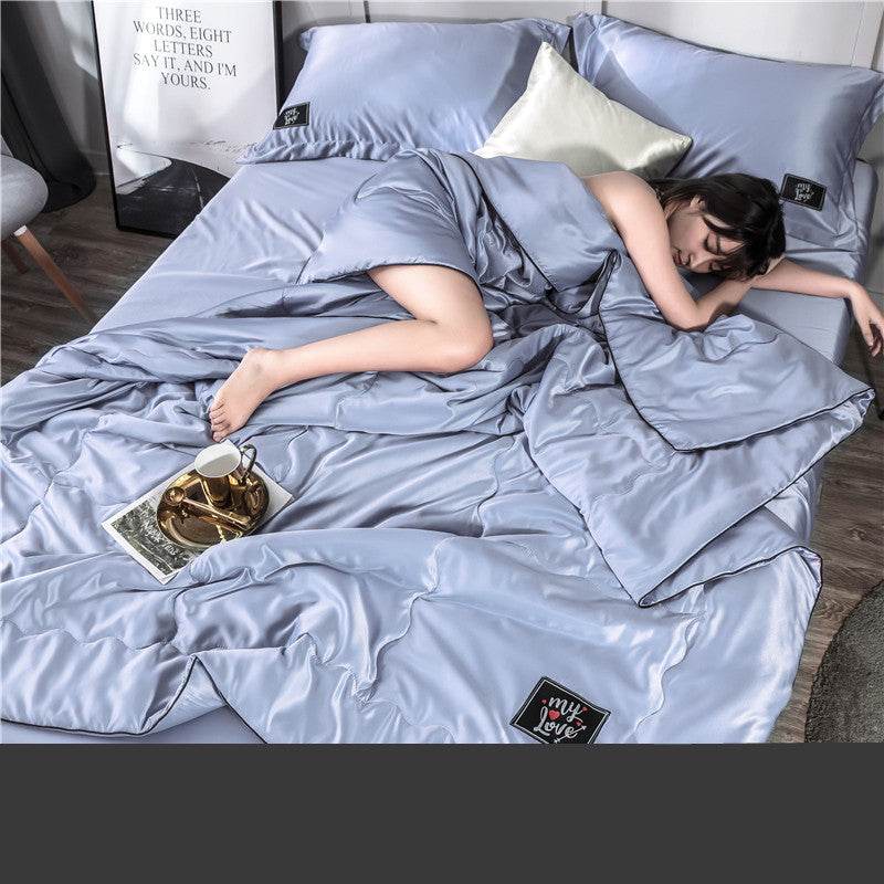 Summer quilt dormitory air conditioning quilt - Mubimart