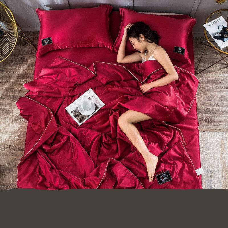 Summer quilt dormitory air conditioning quilt - Mubimart