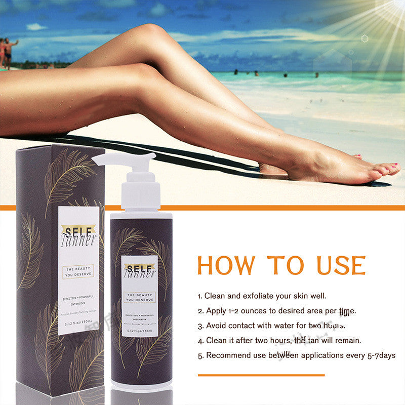 Sun-free Black Lotion Natural Bronze Body Lotion - Mubimart -  