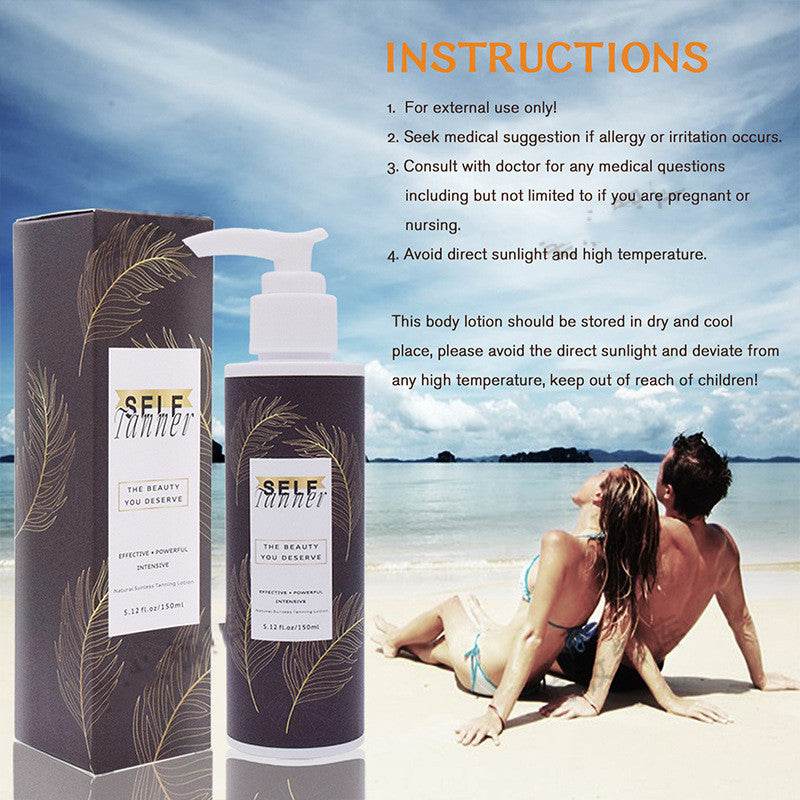 Sun-free Black Lotion Natural Bronze Body Lotion - Mubimart