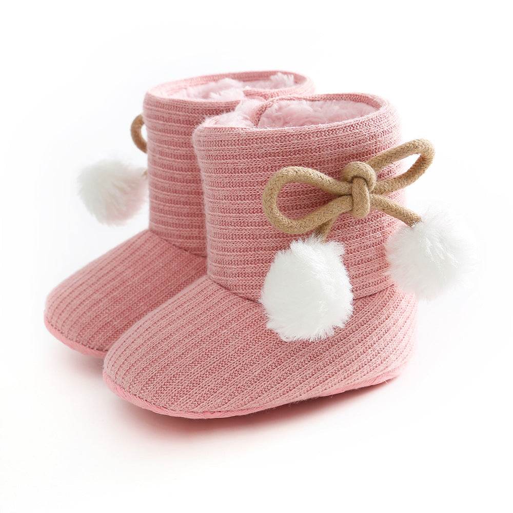 Sunflower Warm Boots Baby Shoes Baby Boots Cotton Boots Baby Choes Toddler Shoes - Mubimart