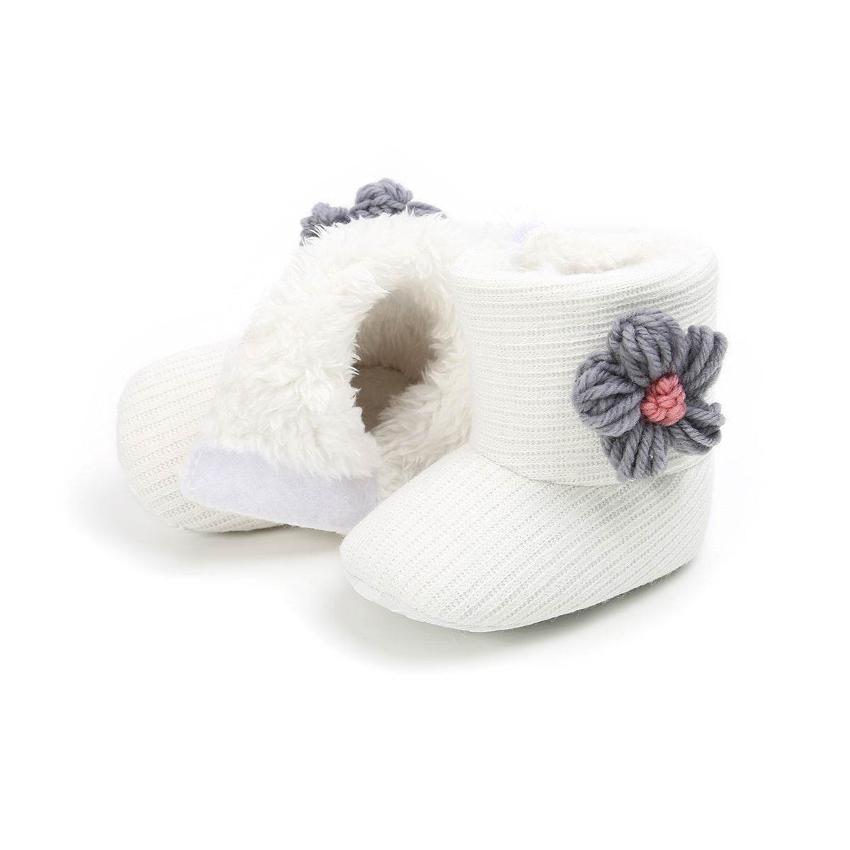 Sunflower Warm Boots Baby Shoes Baby Boots Cotton Boots Baby Choes Toddler Shoes - Mubimart