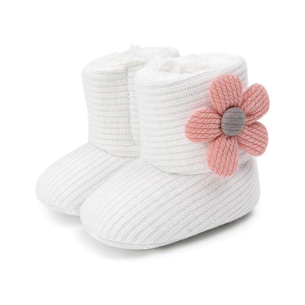 Sunflower Warm Boots Baby Shoes Baby Boots Cotton Boots Baby Choes Toddler Shoes - Mubimart