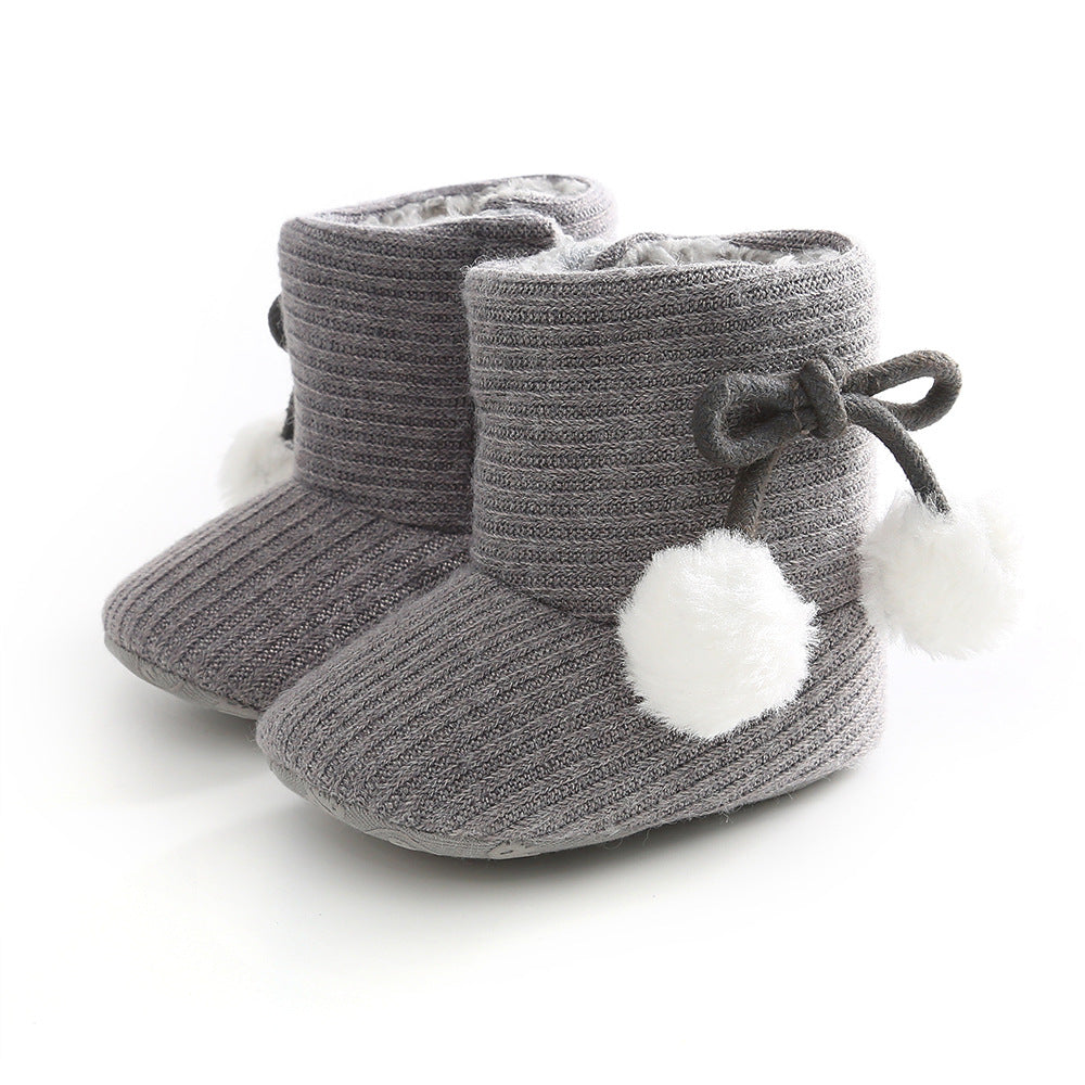 Sunflower Warm Boots Baby Shoes Baby Boots Cotton Boots Baby Choes Toddler Shoes - Mubimart -  