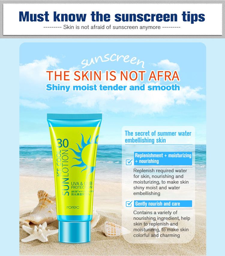 Sunscreen Cream Protetor Facial Cream Sunscreen Clear Moisturizing Lotion - Mubimart -  