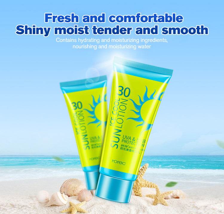 Sunscreen Cream Protetor Facial Cream Sunscreen Clear Moisturizing Lotion - Mubimart