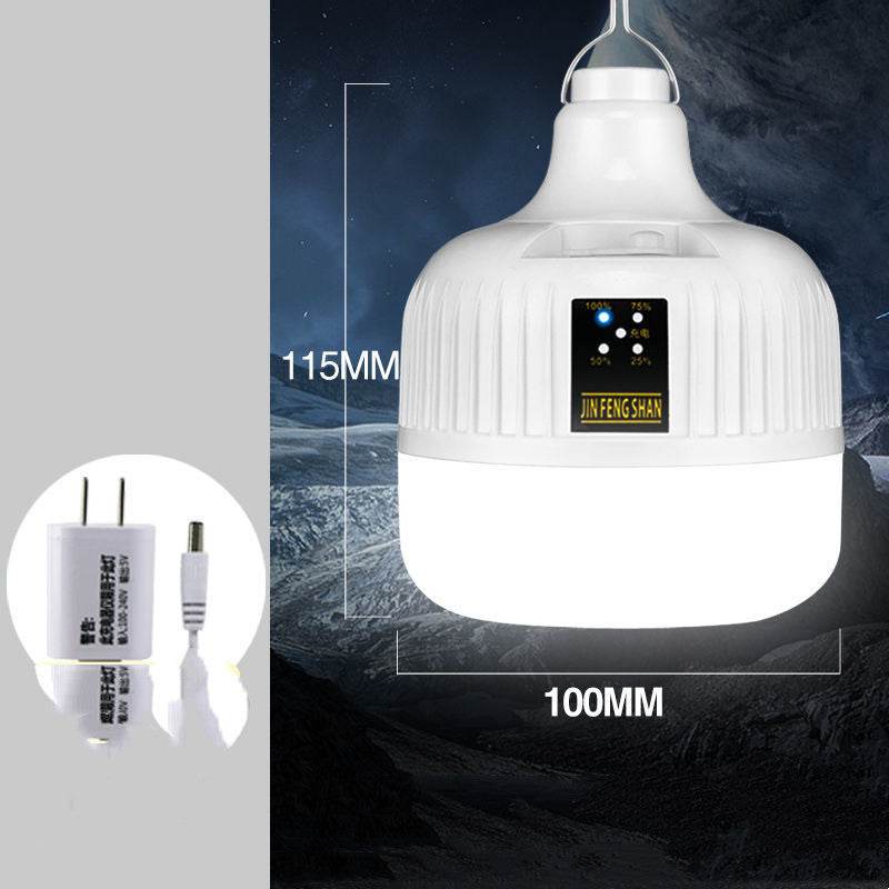 Super Bright Rechargeable Light Bulbs Night Market Stall Household Emergency - Mubimart