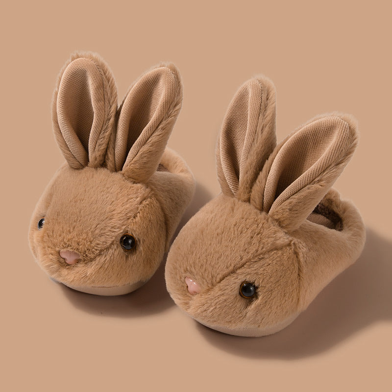 Super Soft Rabbit Cotton Slippers For Boys And Girls - Mubimart - Baby Shoes 