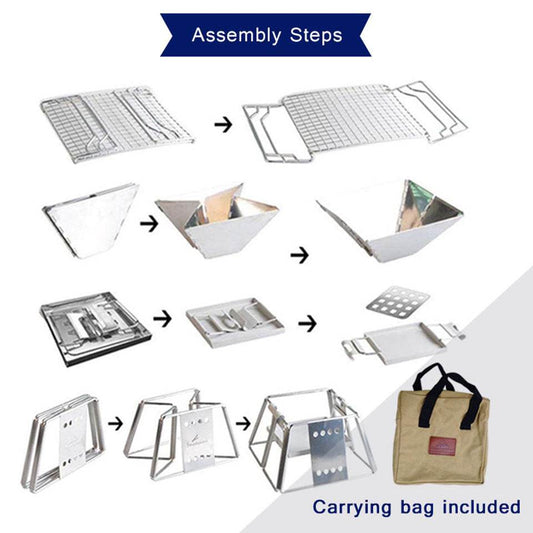 Super small stainless steel grill - Mubimart
