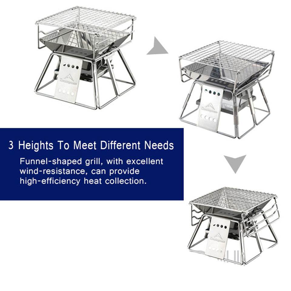 Super small stainless steel grill - Mubimart
