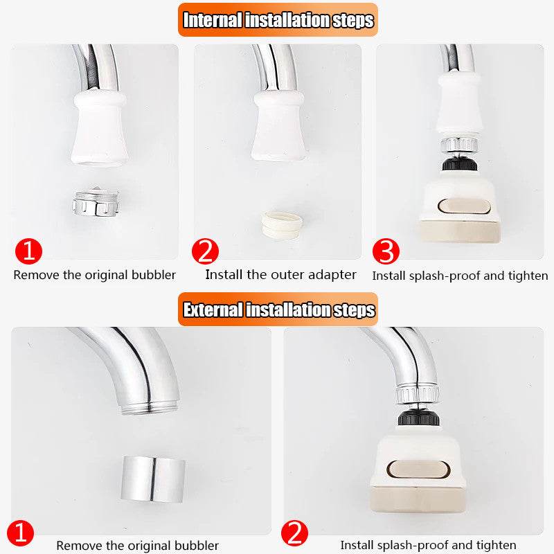 Supercharged Water-saving Faucet Shower Set - Mubimart