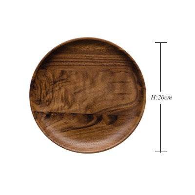 Sushi Plate Round Tea Plate Fruit Plate Snack Plate Tray - Mubimart