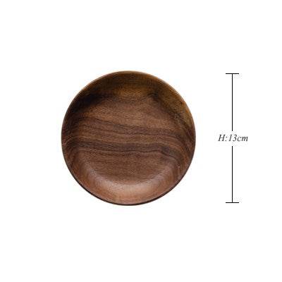 Sushi Plate Round Tea Plate Fruit Plate Snack Plate Tray - Mubimart