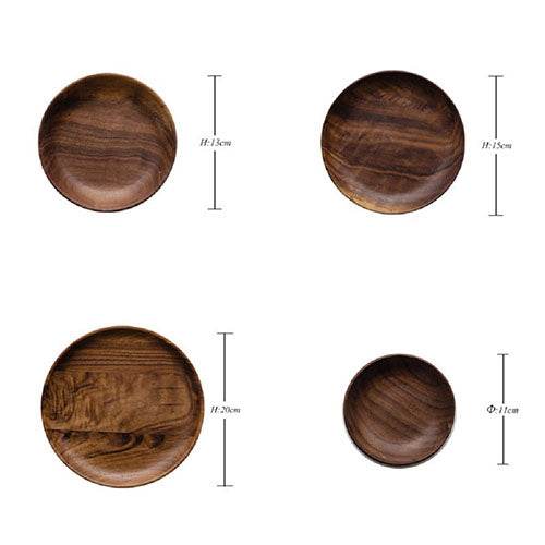 Sushi Plate Round Tea Plate Fruit Plate Snack Plate Tray - Mubimart