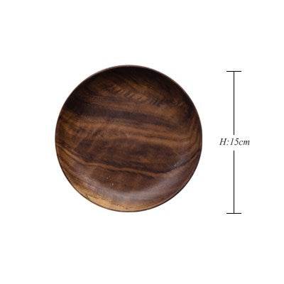 Sushi Plate Round Tea Plate Fruit Plate Snack Plate Tray - Mubimart