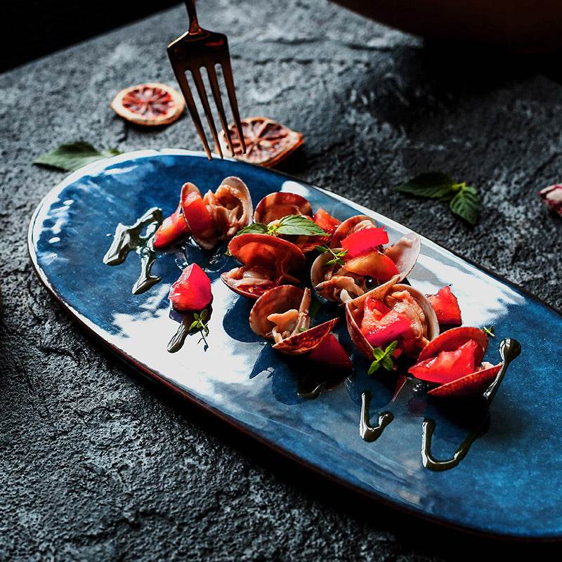 Sushi sashimi plate snack plate flat plate - Mubimart