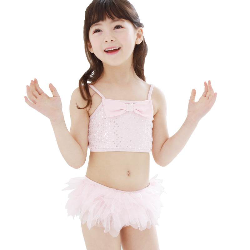 Swimsuit Girl Girl Lace Skirt Baby Split Skirt Small Child - Mubimart