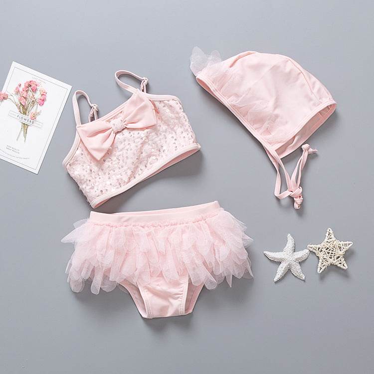 Swimsuit Girl Girl Lace Skirt Baby Split Skirt Small Child - Mubimart