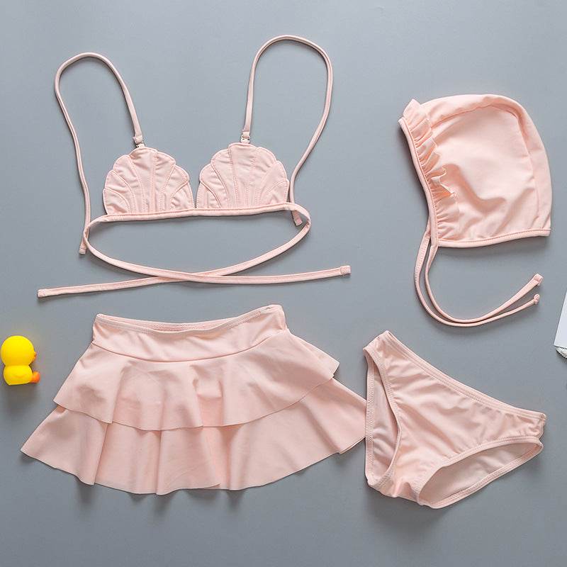 Swimsuit Girl Girl Lace Skirt Baby Split Skirt Small Child - Mubimart