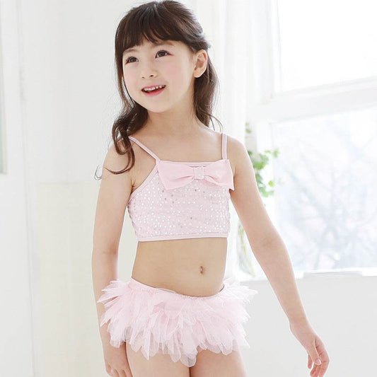Swimsuit Girl Girl Lace Skirt Baby Split Skirt Small Child - Mubimart