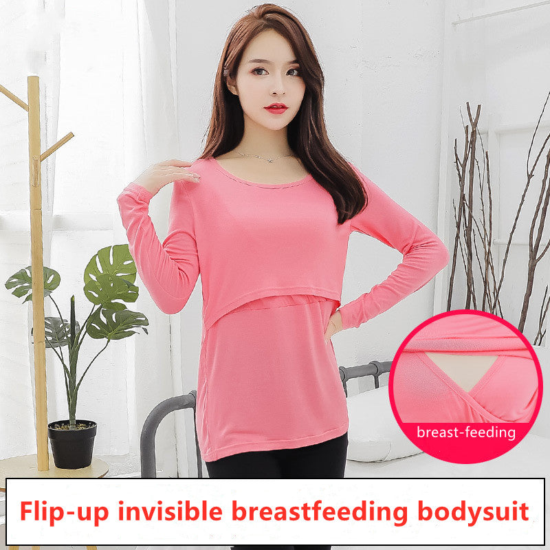 T-shirt for Pregnant Women Maternity Clothes for Feeding Nursing Tops Pregnancy Clothes Grossesse Garment - Mubimart - Maternity Cloth 