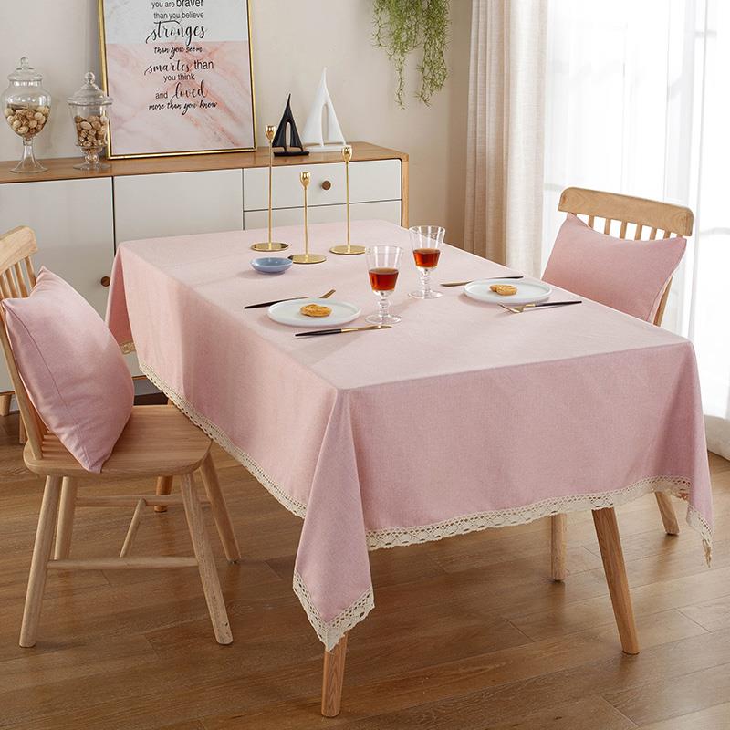 Tablecloth Linen Lace Tablecloth Suitable For Rectangular Dining Table Mubimart