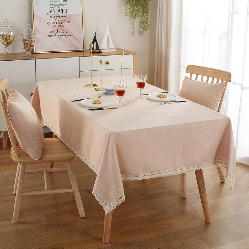 Tablecloth Linen Lace Tablecloth Suitable For Rectangular Dining Table Mubimart