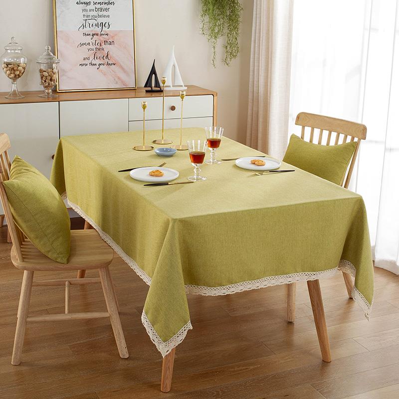 Tablecloth Linen Lace Tablecloth Suitable For Rectangular Dining Table Mubimart