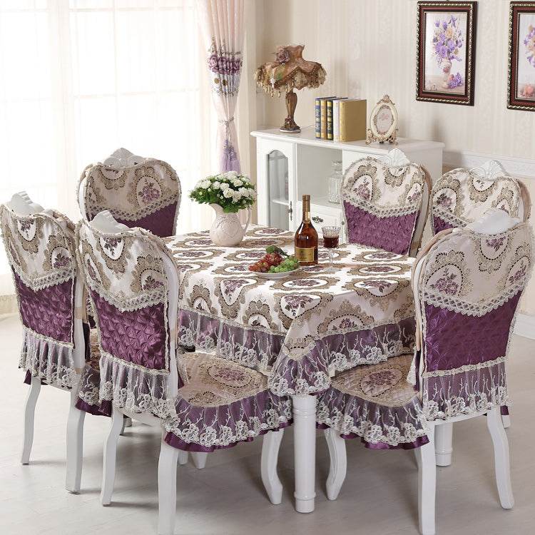 Tablecloth Round Tablecloth Chair Cushion - Mubimart