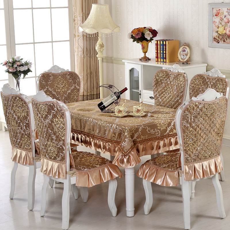 Tablecloth Round Tablecloth Chair Cushion - Mubimart